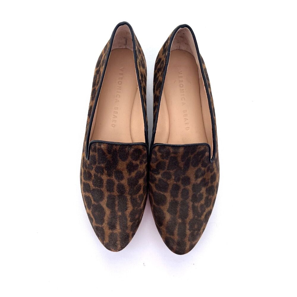Veronica Beard Griffin Leopard Print Suede Loafers Women's Size 5M - Picture 5 of 10